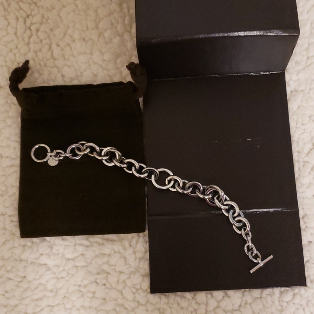 Michael Kors silver and pave bracelet